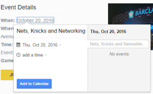 Adding Calendar Events from Gmail